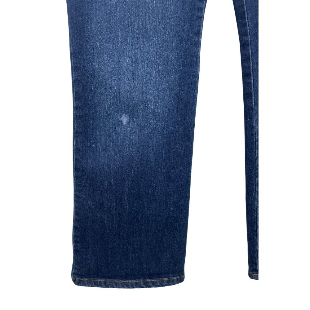 Gloria Vanderbilt Amanda Bootcut Dark Blue Denim Jeans Size 12S *Flaw - Picture 4 of 8